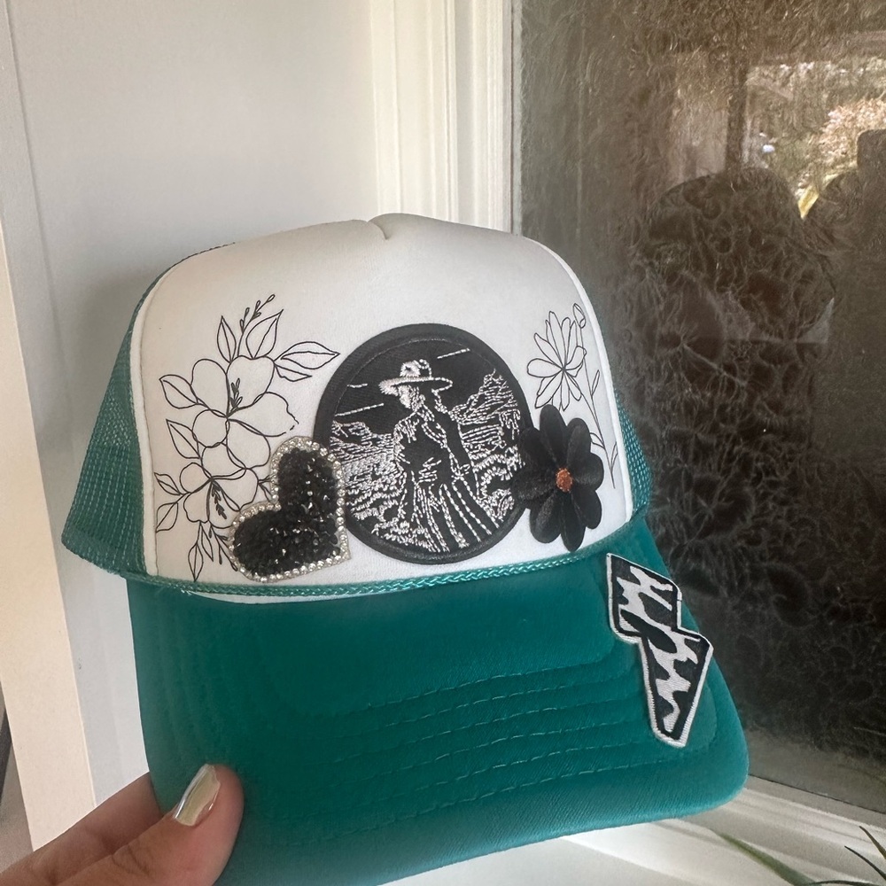OTTO Teal Mesh Trucker Hat
